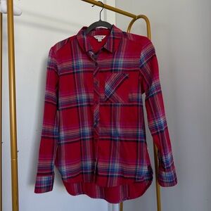 Orvis red plaid button down shirt Size S